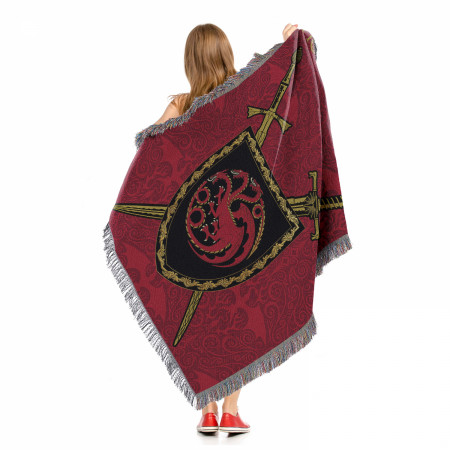 House of The Dragon Remember Blood Tapestry Throw Blanket 48"x60"